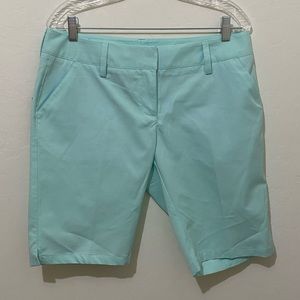 ADIDAS TEAL “CLIMALITE” BERMUDA/GOLF SHORTS - NWT
